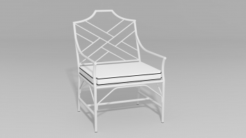 Chinese Chippendale Club Chair