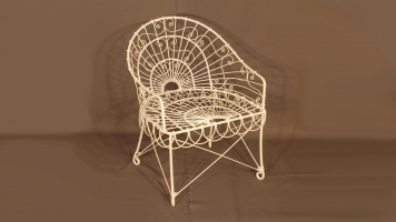 English Wire Garden Chair