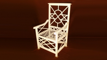 Chippendale Star Back Club Chair